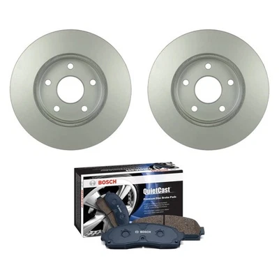 For Jeep Grand Cherokee 99-04 QuietCast Premium Front Brake Kit w Ceramic Pads Foto 1 de 4