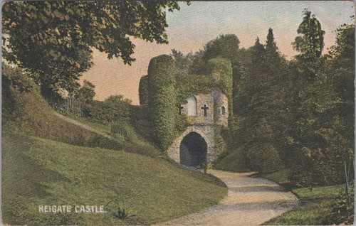 Surrey Postcard - Reigate Castle, Folly Gateway Built in 1777 - XT1097 ...