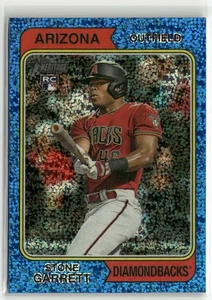 Topps Heritage #210 Stone Garrett 2023 cromo azul brillante refr RC ☘️139 - Imagen 1 de 2