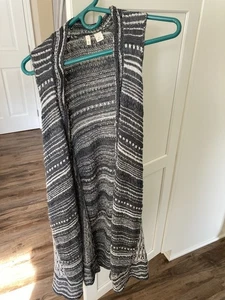 Anthropologie MOTH Strata Vest Knit Long Size XS/S OS sweater Duster Women’s - Picture 1 of 6