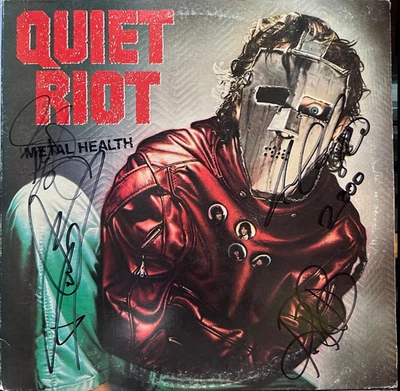 Autographed Auto SIGNED Quiet Riot Metal Health LP Record 1983 Pacha USA Vinyl - Image 1 of 2