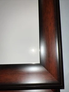 Custom Wood Picture Frame 8x10 Deep 1.5” Edge Mahogany & Black Trim 13.5x11.5 - Picture 1 of 9