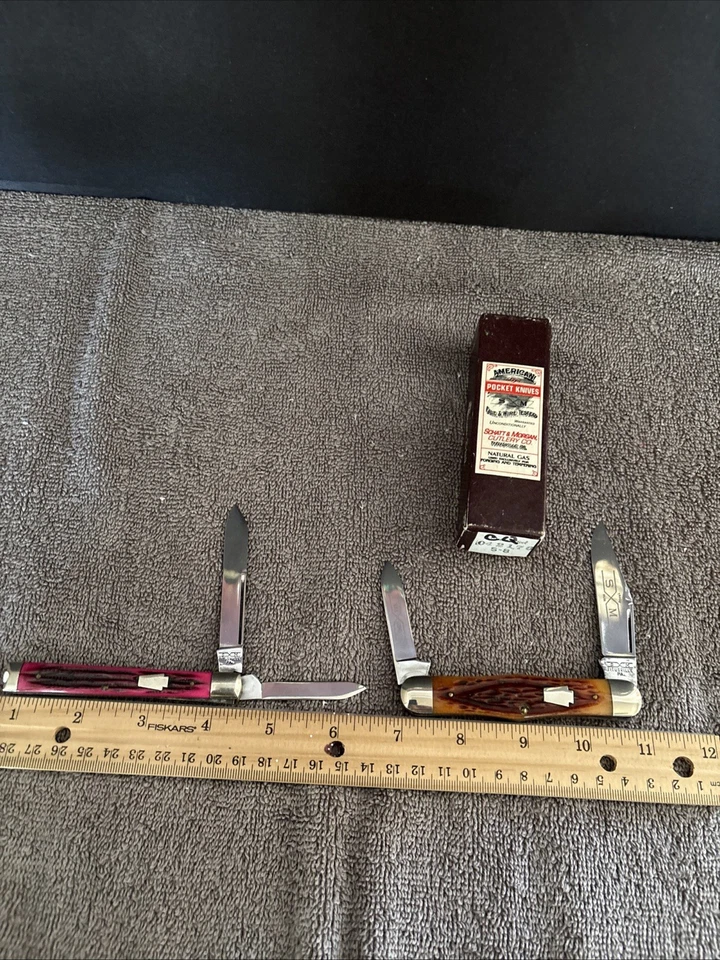 Schatt & Morgan Pocket Folding Knife  LOT OF 2 W-1 BOX - Image 1 of 4