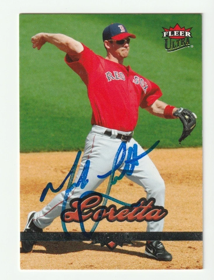 Mark Loretta Signed 2006 Fleer Ultra Card #111 Auto Boston Red Sox Autograph COA - Image 1 of 1