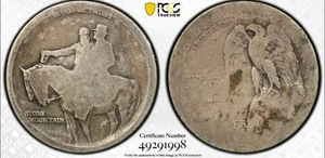 1925 STONE MOUNTAIN Silver COMMEMORATIVE Half Dollar - Lowball - PCGS FA 02 - Picture 1 of 3