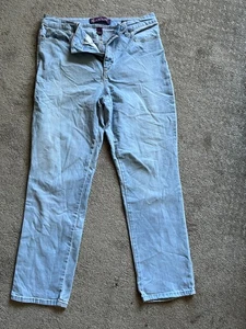 Gloria Vanderbilt Damenjeans Größe 14 Blau Gerades Bein Amanda Slim 2.0 - Bild 1 von 6