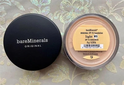 *2-PACK*  bareMinerals Original SPF 15 Foundation LIGHT ~ W15 8g ~ NEW/SEALED - Image 1 of 2