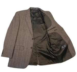 Lambswool Cashmere Blend Blazer Sport Coat Jacket Mens 42R By Alan Flusser - Picture 1 of 13