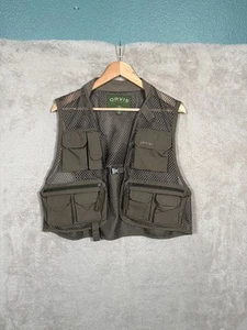 ORVIS Clearwater Mesh Vest Small Olive Green 12 Pocket Fly Fishing Outdoor - Picture 1 of 6