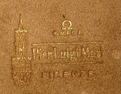 欧米茄 罕见 Pier Luigi Masi FIRENZE 麂皮手表/珠宝袋 — 第 1/4 张图片