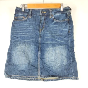 H&M LOGG Mujer Falda Denim Talla US 6 Azul 100% Algodón Informal Todos los Días - Imagen 1 de 10