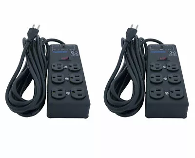 2x Furman SS-6B Pro Plug 6 Outlet AC Surge Power Strip Conditioning