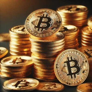 BitCoin Gedenk Münze GOLD beidseitig Graviert - Bild 1 von 3