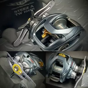 Carrete de baitcasting usado DAIWA【17 STEEZ A TW 1016H】R-H 6.3:1 Gear "Ex++"cond. Con caja - Imagen 1 de 17
