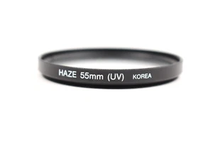 CAMERA HAZE UV FILTER lens 55mm 55 circular Korea excellent Ultraviolet Ultra - Picture 1 of 8