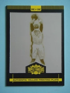2008 Topps Triple Threads Kobe Bryant Yellow Printing Plate 1/1 LAKERS TeamColor - Picture 1 of 5