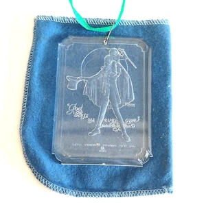 Vtg 1979 McDonalds Norman Rockwell Charles Dickens Plastic Christmas Ornament - Picture 1 of 3