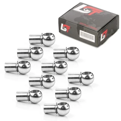 10x Rotule Admission Queue Amortisseurs à Gaz M8 10mm DIN71805 pour Daewoo - Photo 1/4