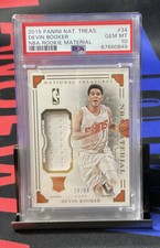 2015 National Treasures Rookie Material /99 #34 Devin Booker PSA 10 POP 5
