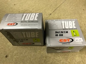 Pair Cst 26 x 2.2/2.5 downhill Inner Tubes butyl  french valves mountain bike - Picture 1 of 1