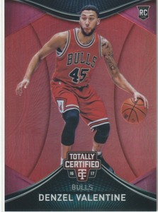 2016-17 Panini Totally Certified Rookie RC Red Foil /199 #111 Denzel Valentine