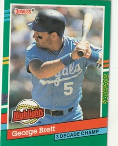 FREE SHIPPING-MINT TO NRMINT-1991 Donruss  George Brett #BC-19 PLUS BONUS CARDS