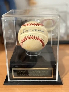 TED WILLIAMS SIGNED American League Baseball Red Sox HOF - Picture 1 of 3