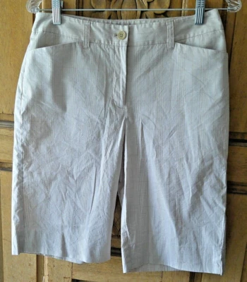 Bermudas para mujer JONES NEW YORK beige marrón 6P Foto 1 de 4