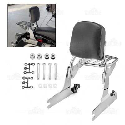 Detachable Backrest Sissy bar & Docking Kit For Harley Softail Deluxe Standard - Image 1 of 4
