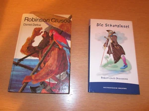 Robinson Crusoe von Daniel Defoe und Die Schatzinsel von Robert Louis Stevenson  - Bild 1 von 1