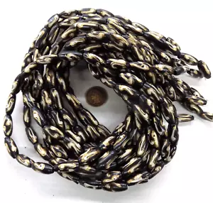 12 fili ALL'INGROSSO BULK Perline tribali africane batik Kenya commercio di ossa #X81 LEGGI - Foto 1 di 1