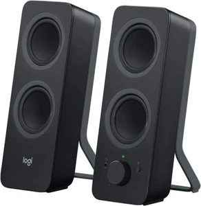 Logitech Z207 2.0 Multi Device Stereo Speaker (Black), 9.5" x 3.5" x 4.9 - Picture 1 of 6
