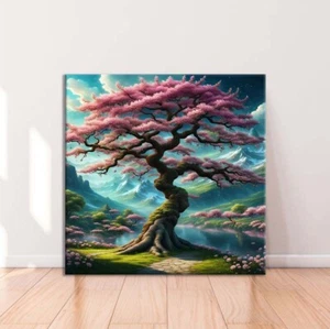 Pink Tree Water Lake Art Limited Edition High Quality Home Decor Australian Made - Bild 1 von 3