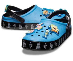 Crocs SpongeBob Off Court Zoccolo Slip-On Leggero Traspirante Uomo Taglia 11 - Foto 1 di 5