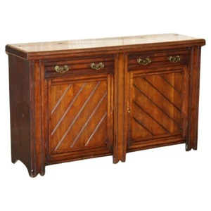 ANTIQUE ENGLISH COUNTRY OAK CIRCA 1880 VICTORIAN SIDEBOARD BASE WITH DRAWERS - Picture 1 of 19