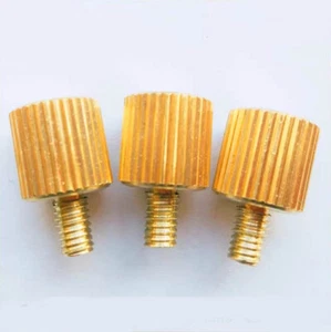 Brass Knurled Thumb Screws Thumbscrew Hand Grip Knob Bolts M3 M4 M5 M6 x 6-30mm - Picture 1 of 5