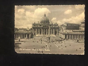 VINTAGE POSTCARD CITTA DEL VATICANO PIARRA S. PIETRO e BASILICA - Picture 1 of 2