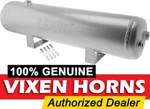 3 GALLON 6 PORTS RAW ALUMINUM AIR TANK FOR TRAIN HORNS/SUSPENSION/BAGS VXT3000A - Picture 1 of 7