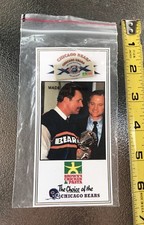 NFL Super Bowl XX 1985 Chicago Bears Pin 10th Anniversary Lapel Pin Mint On Card