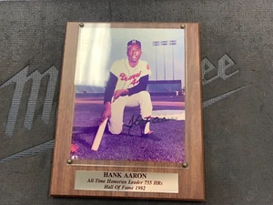Hank Aaron autographed Limited Edition Plaque Stacks of Plaques - Picture 1 of 2