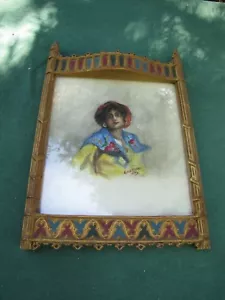 Pintura al óleo de Neenah Miaen o Midden de 1910 - Imagen 1 de 5