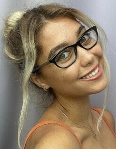 Nuevo marco de anteojos para mujer Burberry B 8021 0735 52 mm negro ojo de gato Rx - Imagen 1 de 10