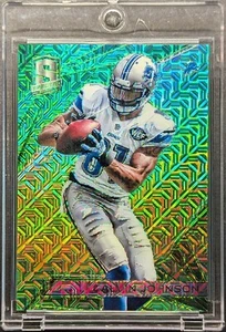 CALVIN JOHNSON 2015 Spectra Neon Green Meta Prizm SP /25 - Picture 1 of 7