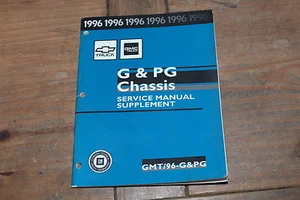 G & PG Chassis Truck Supplement 1996 Chevy Shop Service Manual - Picture 1 of 3