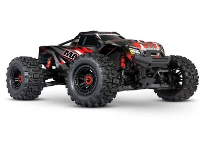 Traxxas MAXX VXL WIDEMAXX Rosso 4S BRUSHLESS Automodello 4x4 89086-4 RED - Immagine 1 di 4