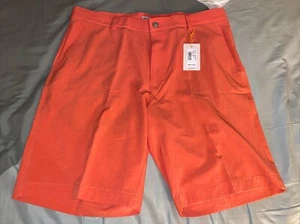 Neu mit Etikett Peter Millar Crown Sport solide Stretch-Golfshorts pfirsichfarben Größe 34 MF23EP01 - Bild 1 von 7