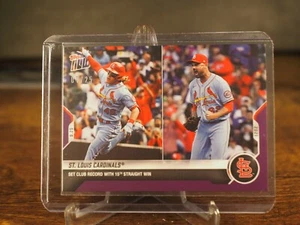 St. Louis Cardinals 2021 MLB TOPPS NOW Card 859 15 Straight Purple Parallel 7/25 - Picture 1 of 2