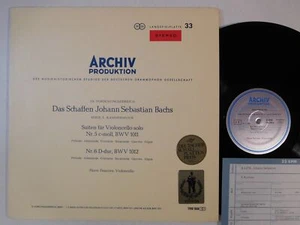 Pierre Fournier Bach Cello Suiten 5, 6 ARCHIV LP 198 188 NM rot Stereo - Bild 1 von 6