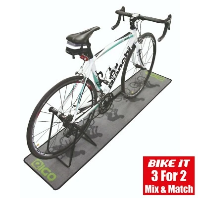 NUEVO TAPETE DE CICLO EIGO - TAPETE DE PASILLO 180X40cm - BICICLETA GRIS PELETON - Imagen 1 de 4