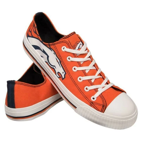 DENVER BRONCOS NFL Licensed Football Men's Game Fan Shoes Size New 11 Cover